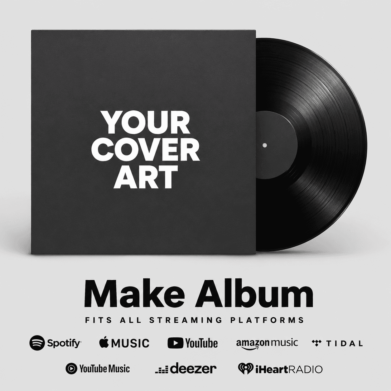 Spotify-ready AI artwork.